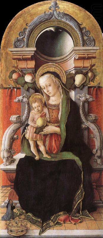 Carlo Crivelli Faith madonna with child, and the donor china oil painting image